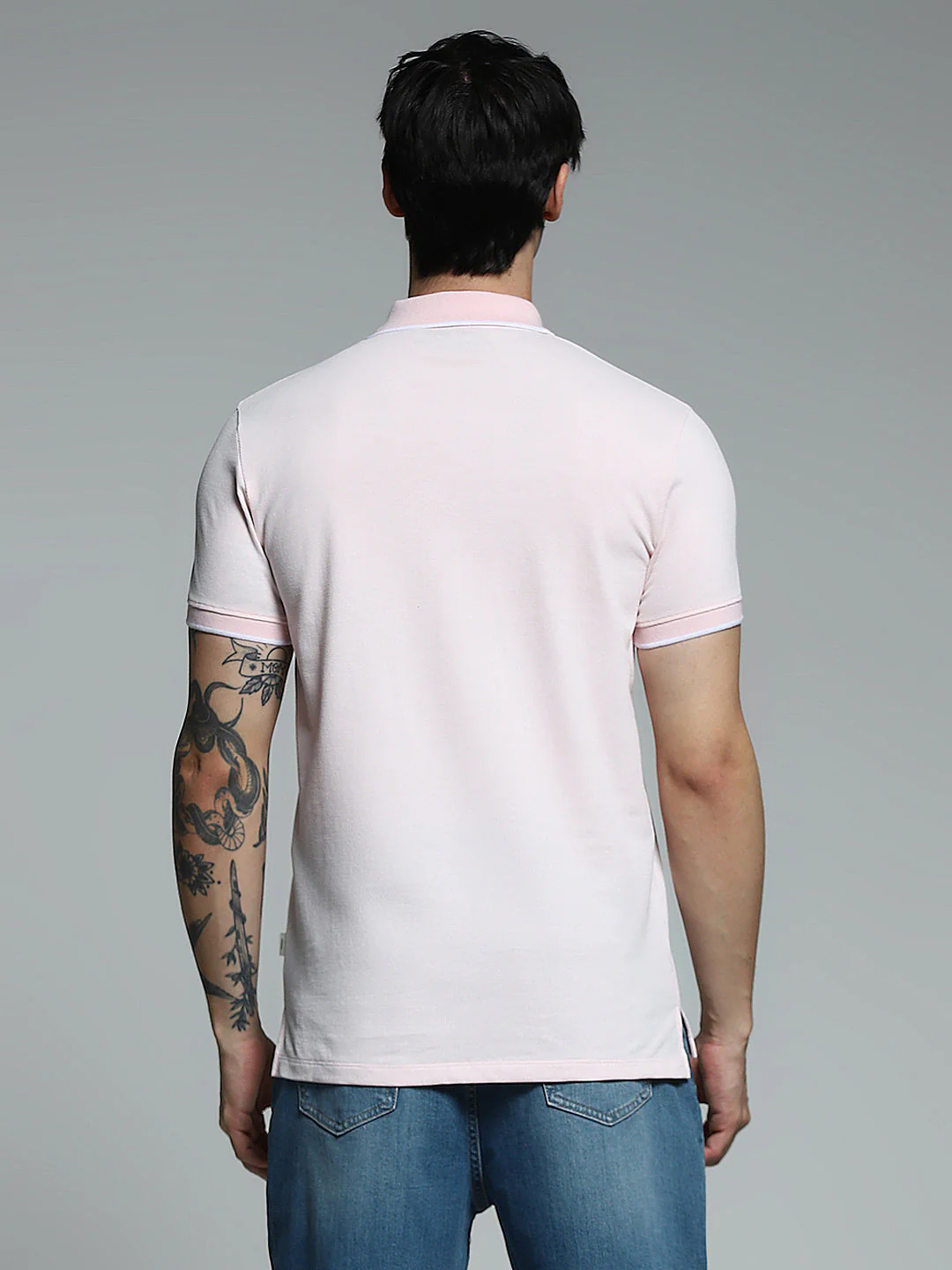 Light Pink Slim Fit Polo - Image 9