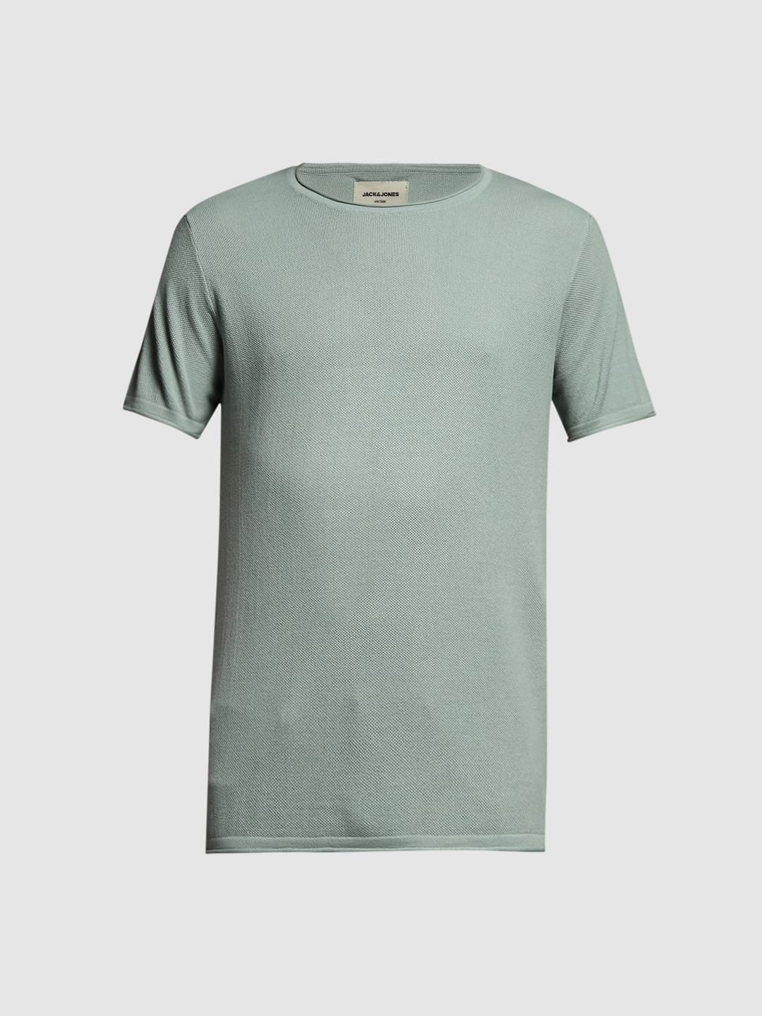 Green Knitted Crew Neck Pullover - Image 7