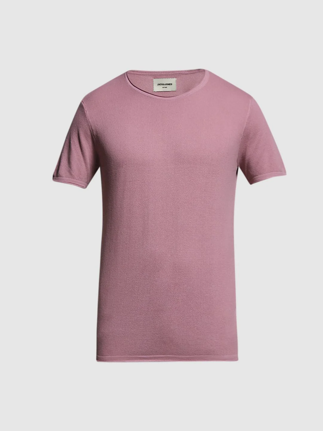 Purple Crew Neck Knitted T-shirt - Image 7