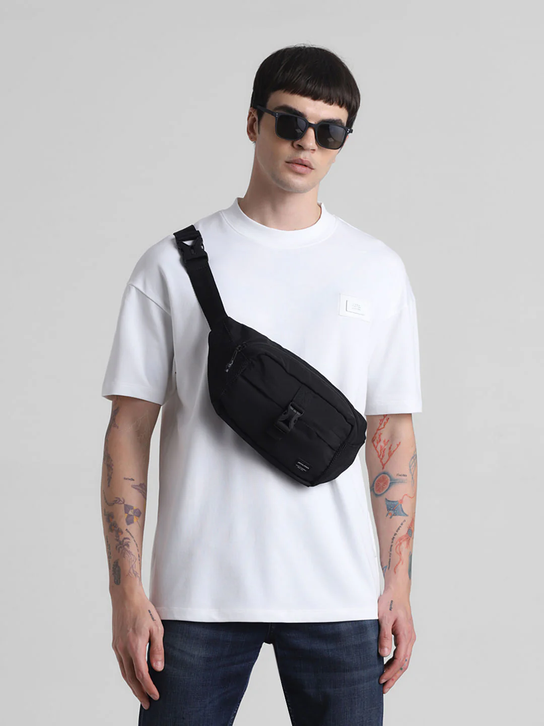 White Oversized Crew Neck T-shirt
