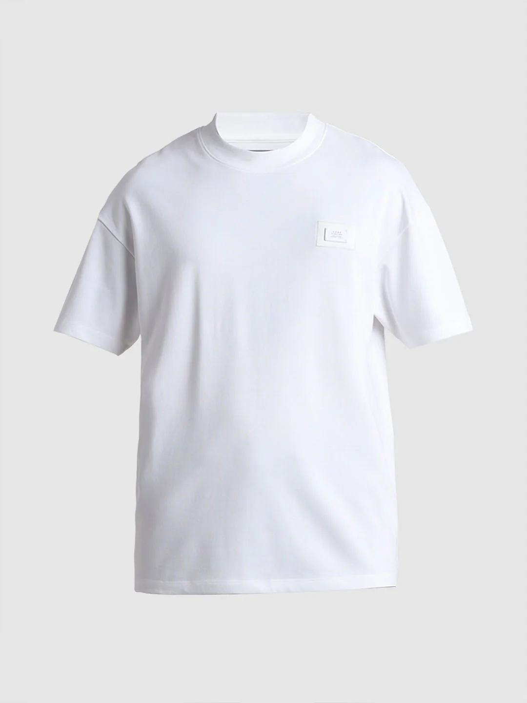 White Oversized Crew Neck T-shirt - Image 7