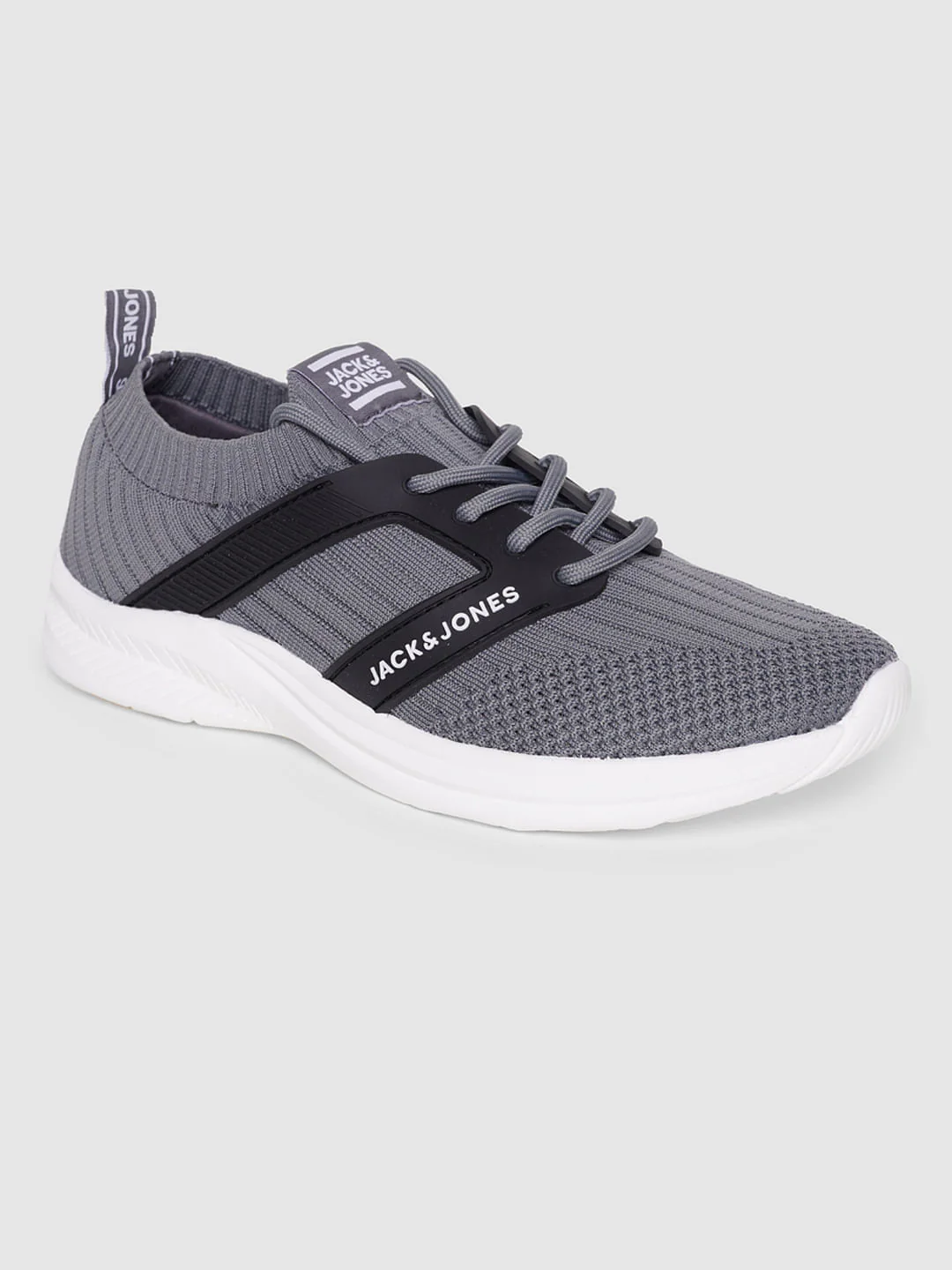 Grey Lace Up Sneakers - Image 3