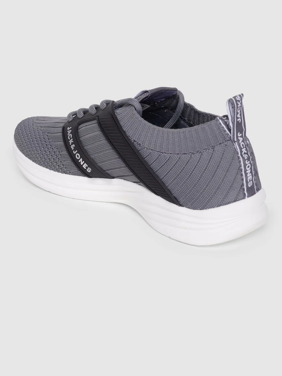 Grey Lace Up Sneakers - Image 4