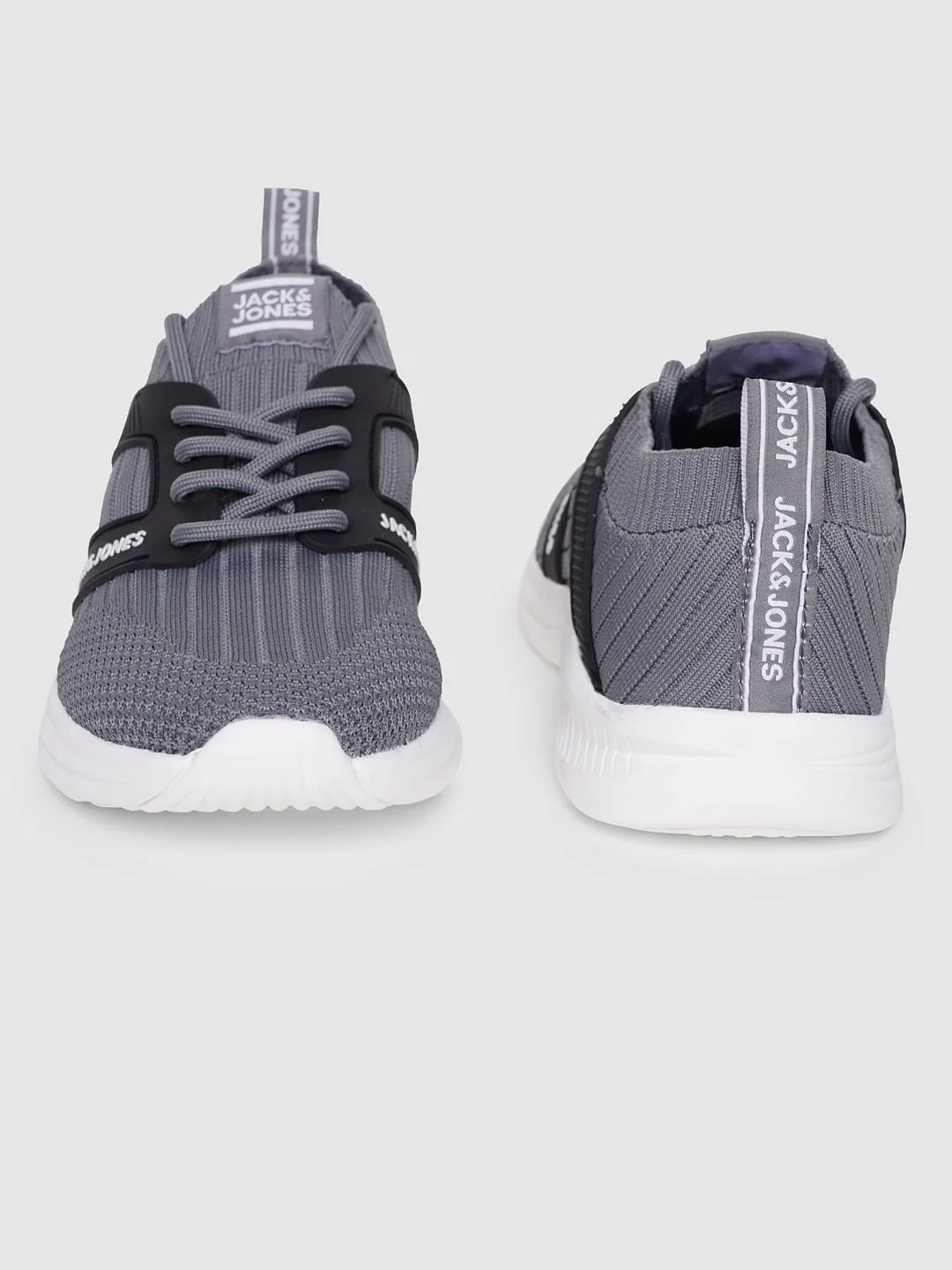 Grey Lace Up Sneakers - Image 5