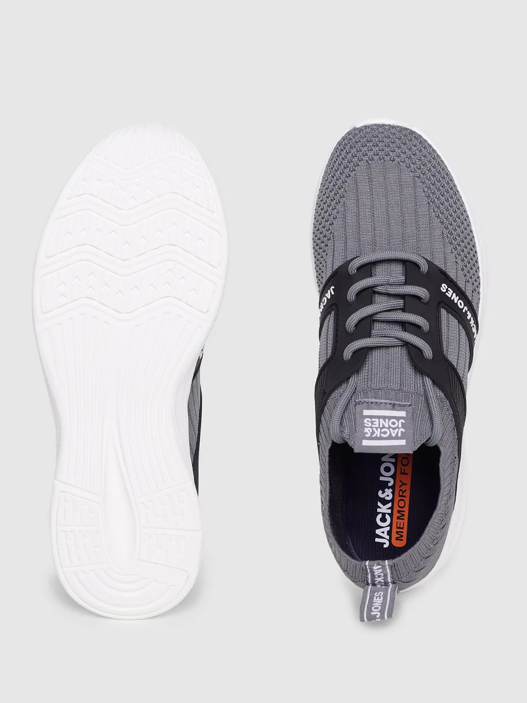 Grey Lace Up Sneakers - Image 6