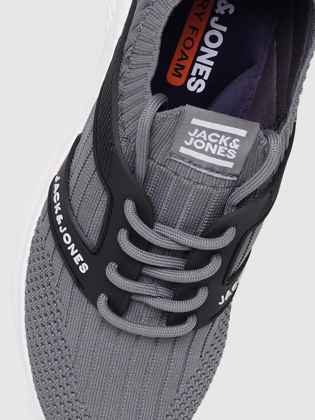 Grey Lace Up Sneakers - Image 7