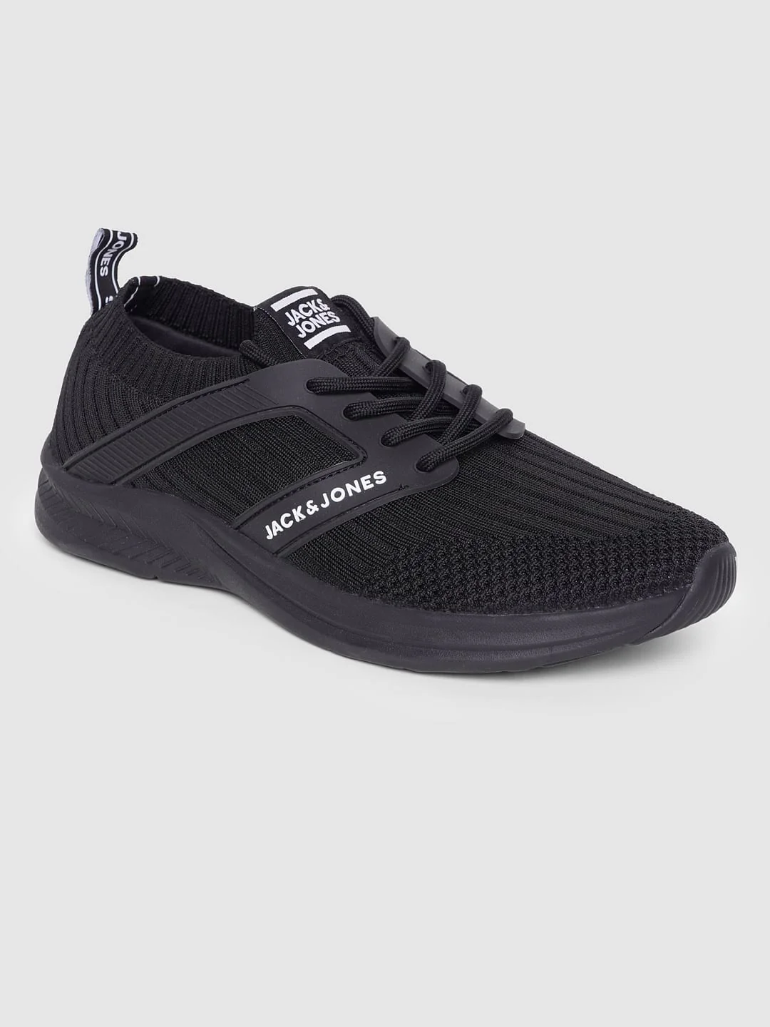 Black Lace Up Sneakers - Image 3