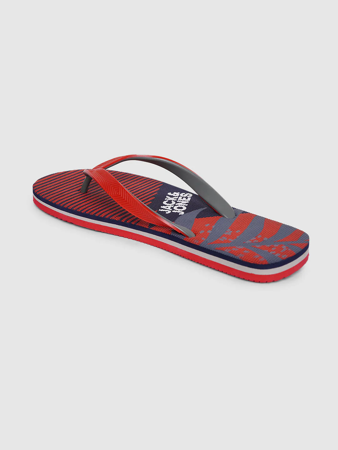 Red Printed Flip Flops - Image 3