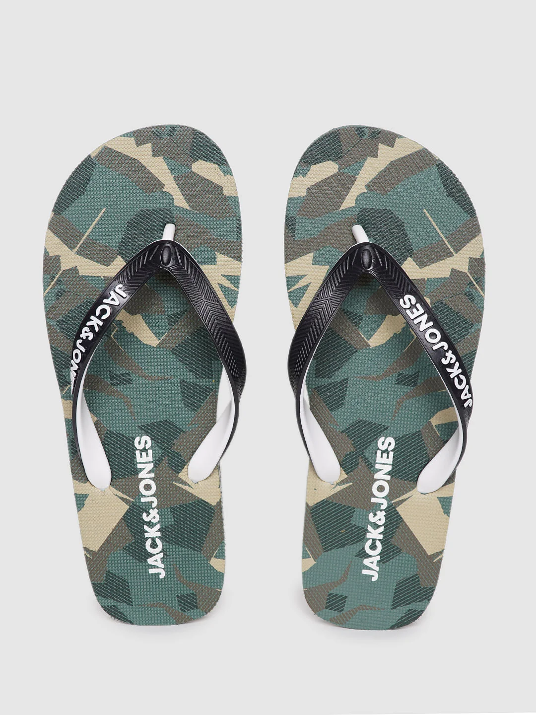 Green Camo Flip Flops