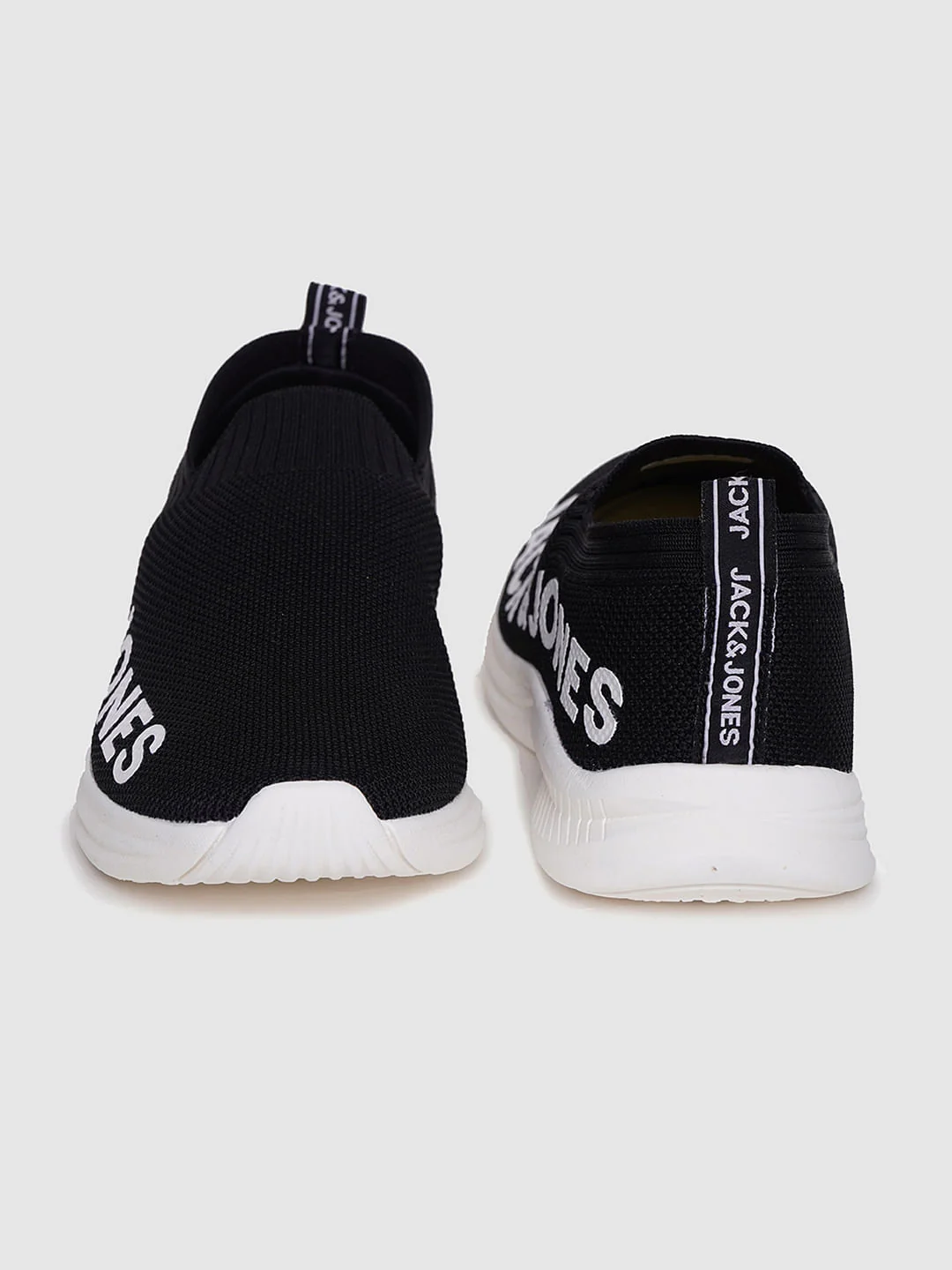 Black Logo Print Slip On Sneakers - Image 3
