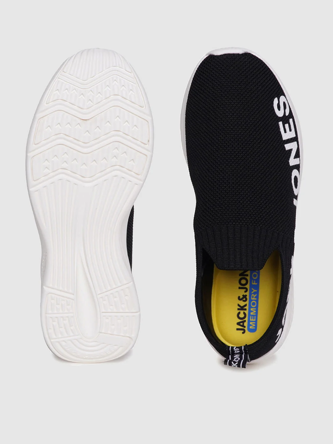 Black Logo Print Slip On Sneakers - Image 4