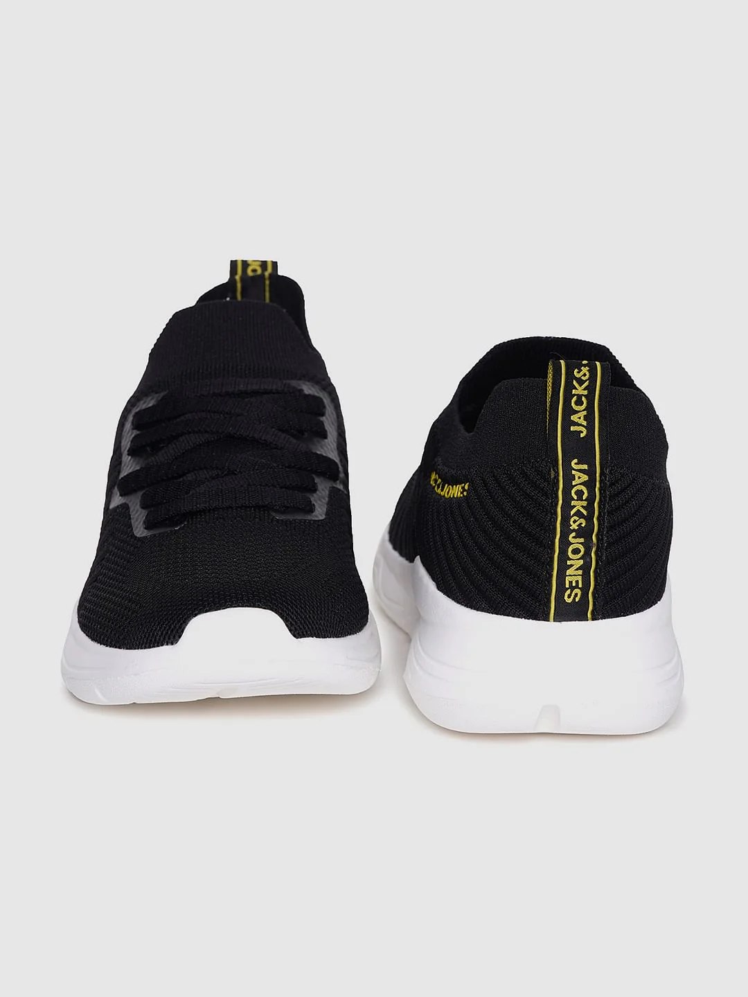 Black Logo Print Lace Up Sneakers - Image 4