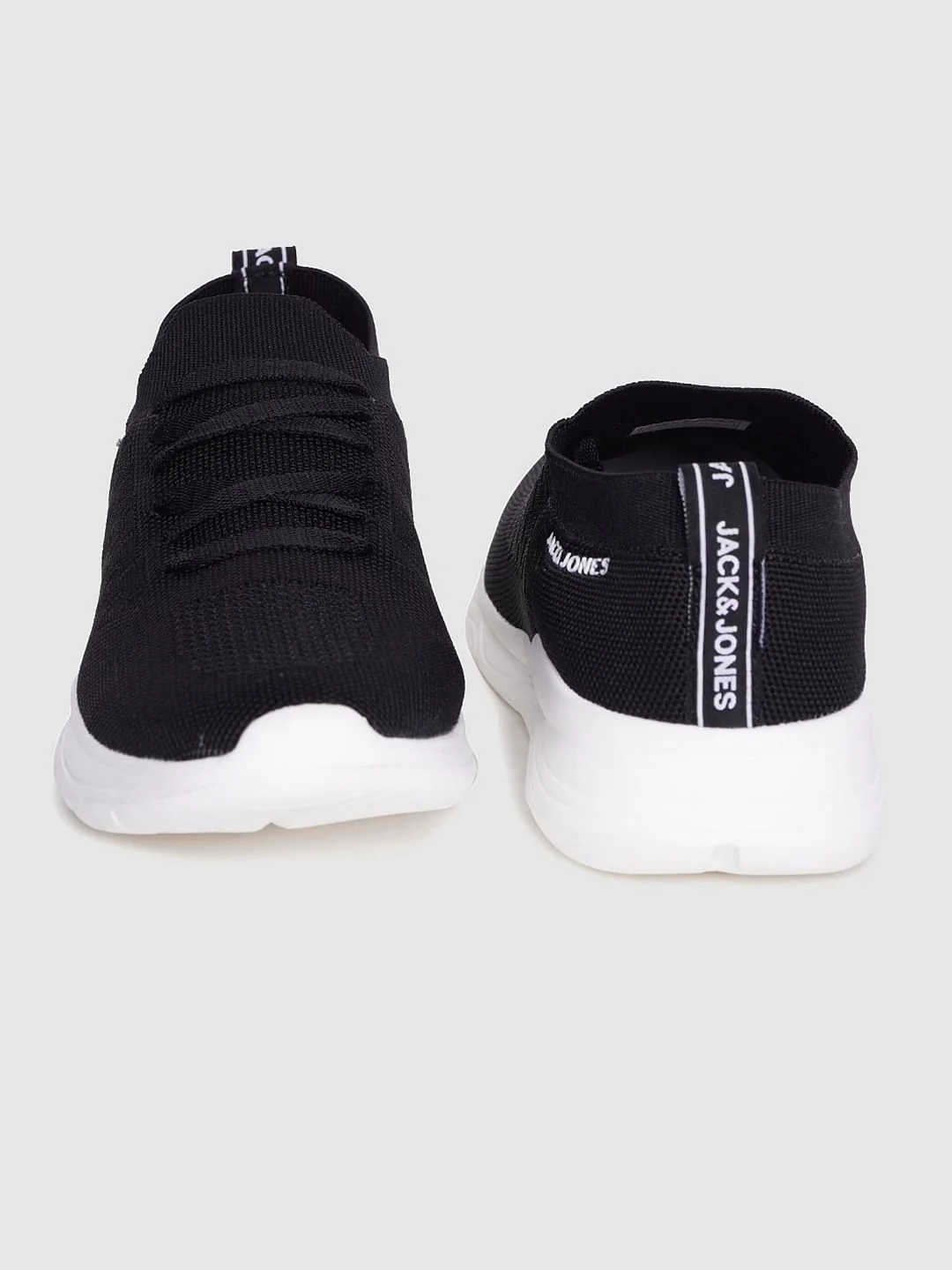 Black Logo Print Lace Up Sneakers - Image 3