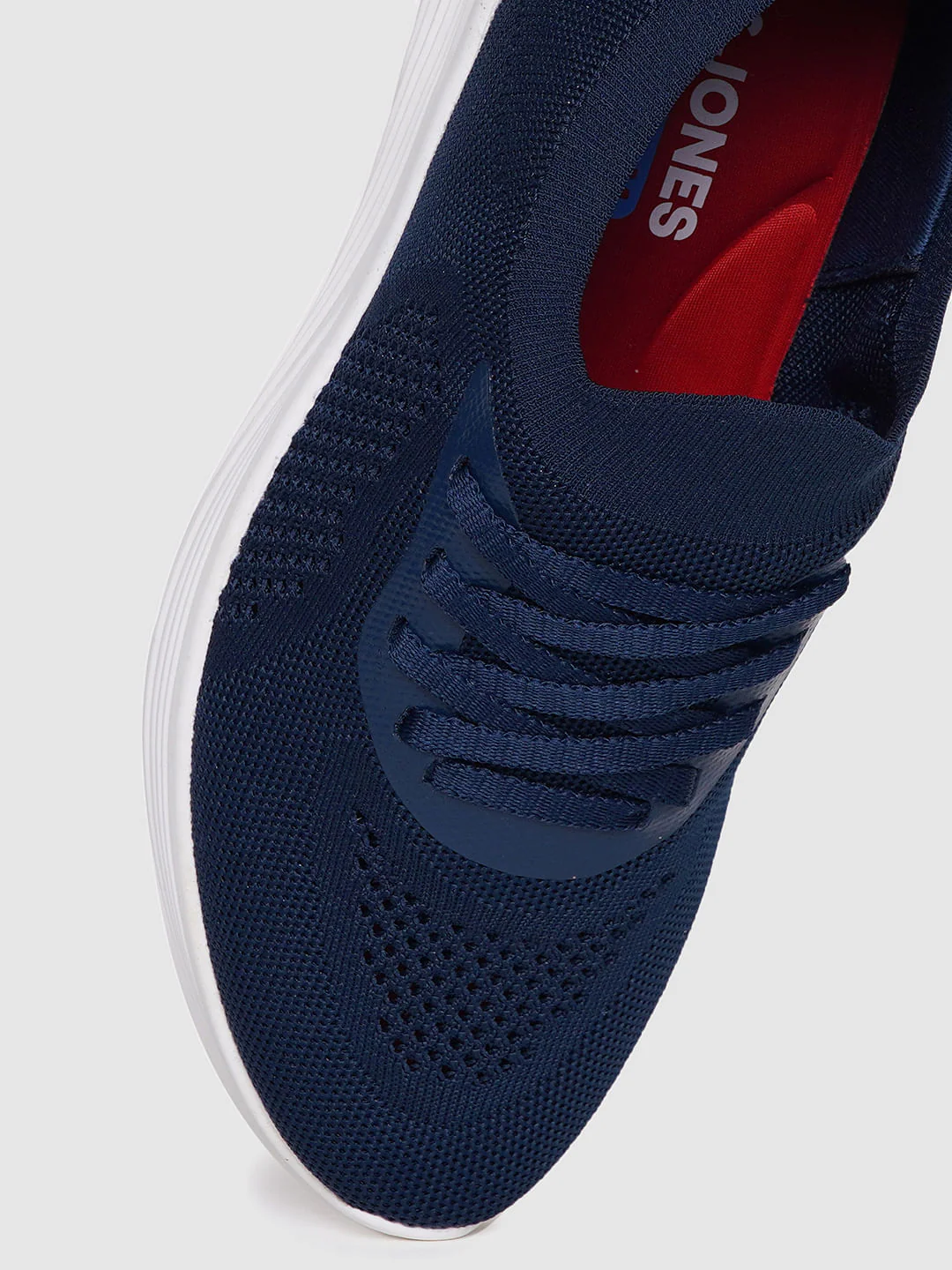 Blue Knit Lace Up Sneakers - Image 5