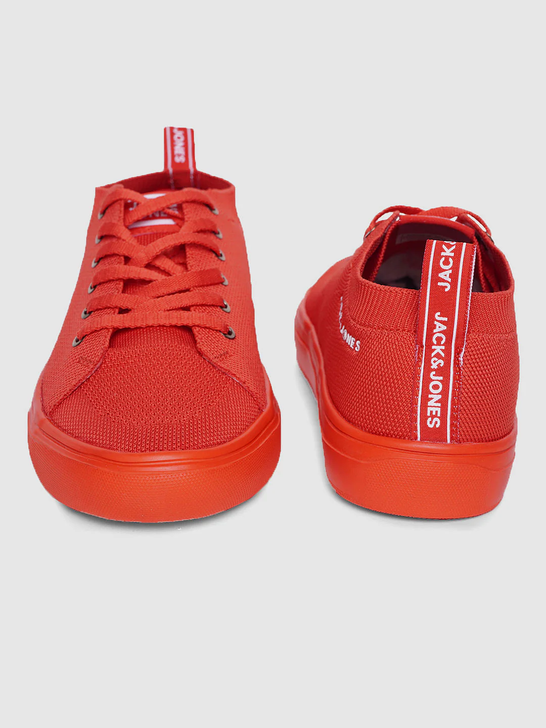 Red Lace Up Sneakers - Image 3