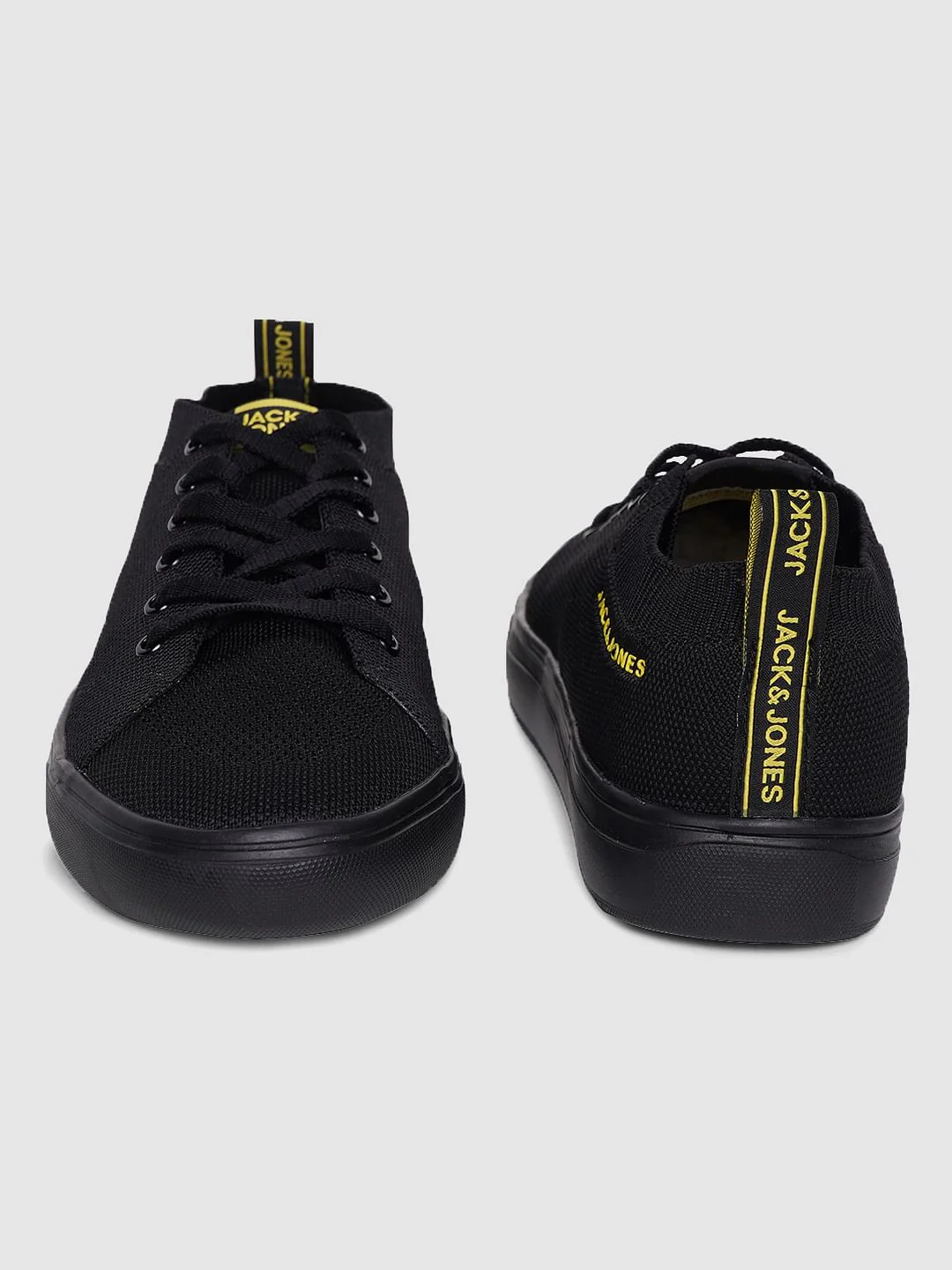 Black Lace Up Sneakers - Image 3
