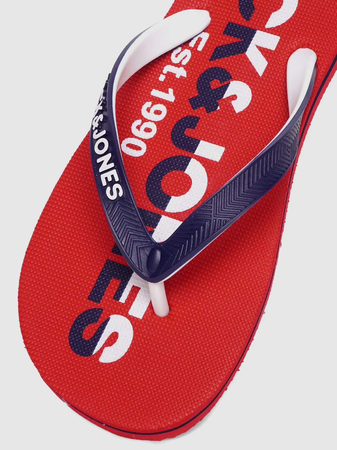 Red & Blue Logo Print Flip Flops - Image 6