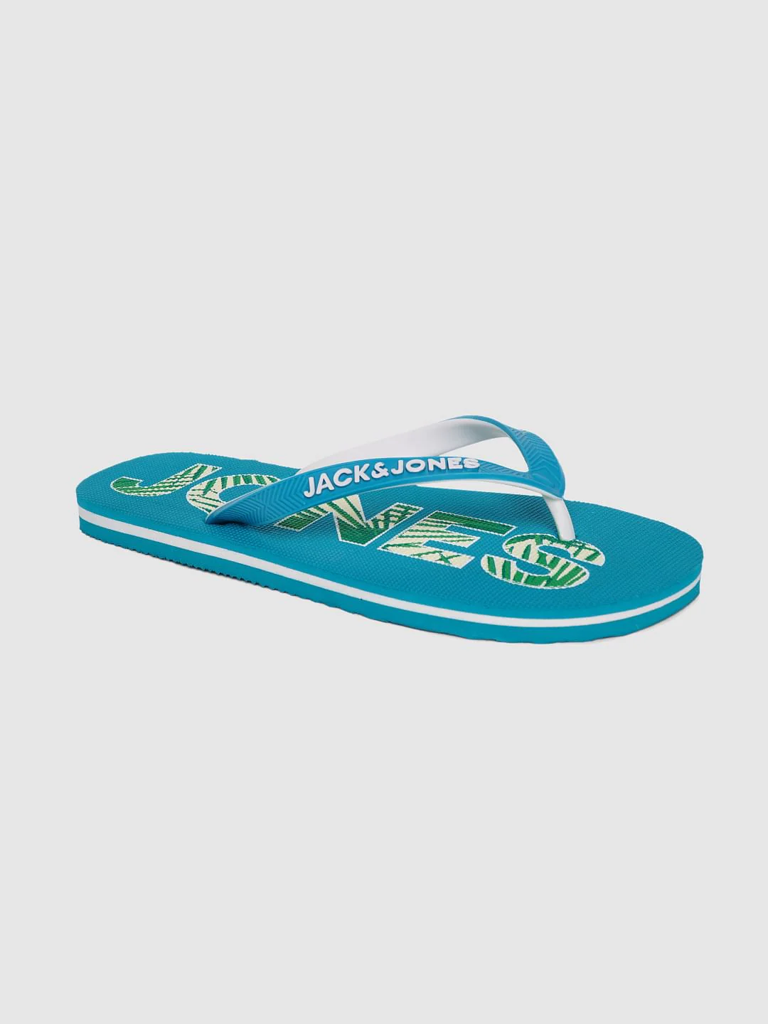Blue Logo Print Flip Flops - Image 2