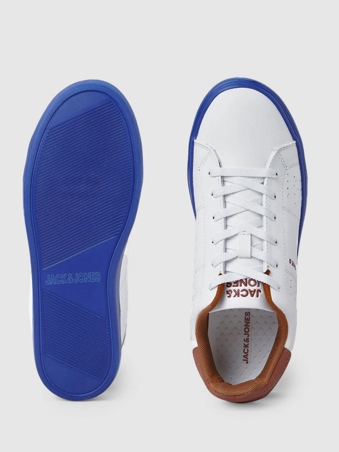 White PU Casual Sneakers - Image 5