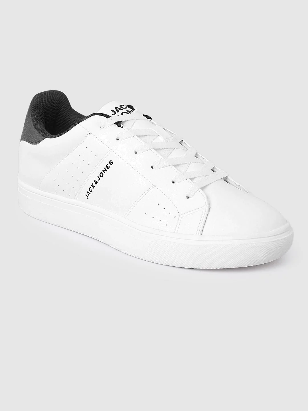 White Colourblocked Casual Sneakers - Image 4