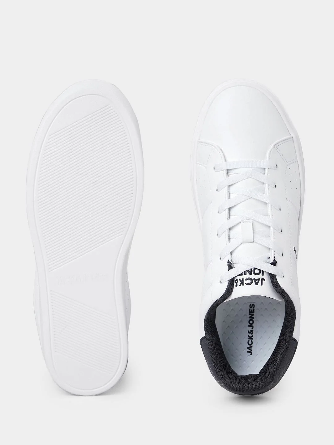 White Colourblocked Casual Sneakers - Image 5