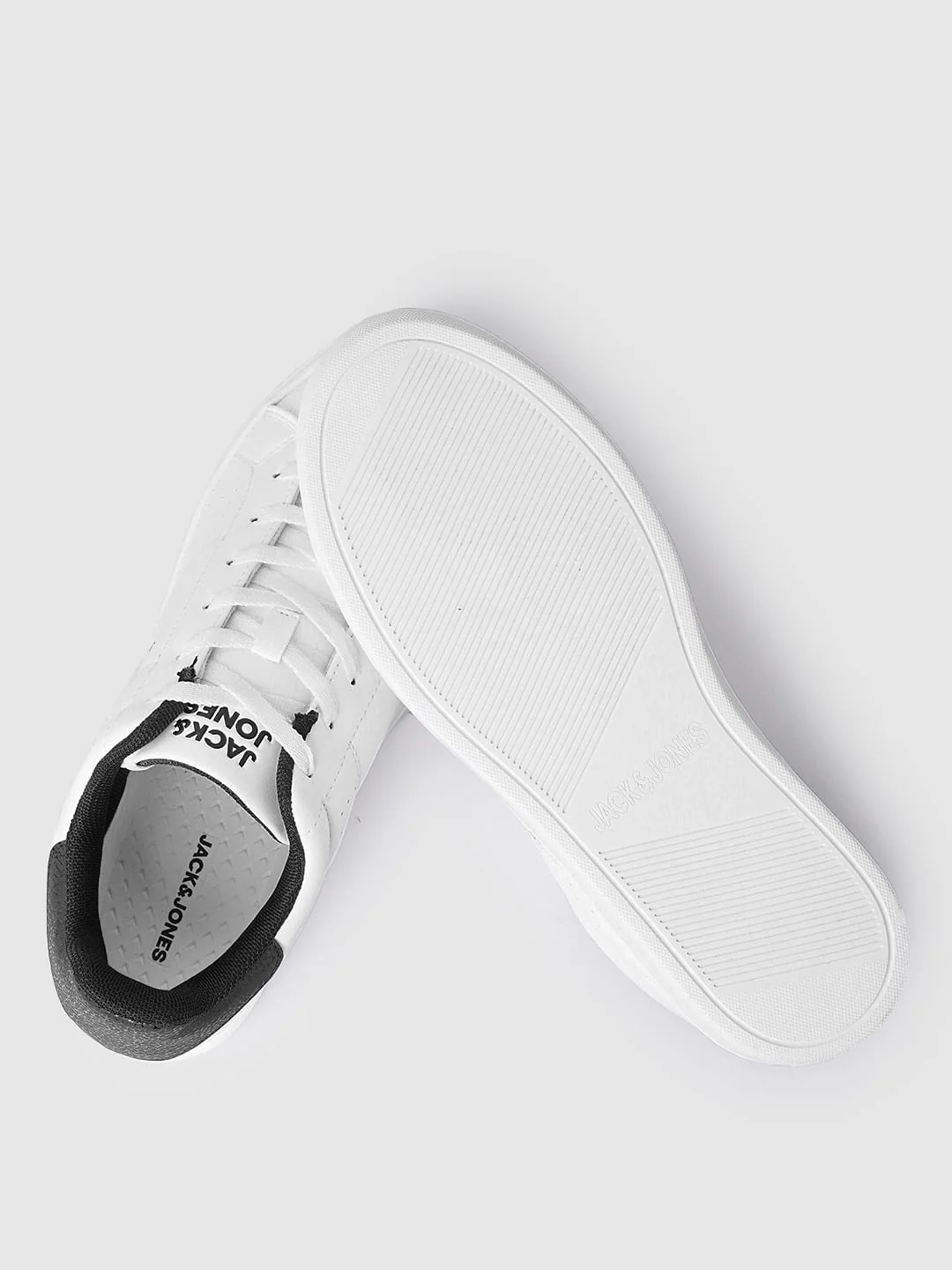 White Colourblocked Casual Sneakers - Image 6