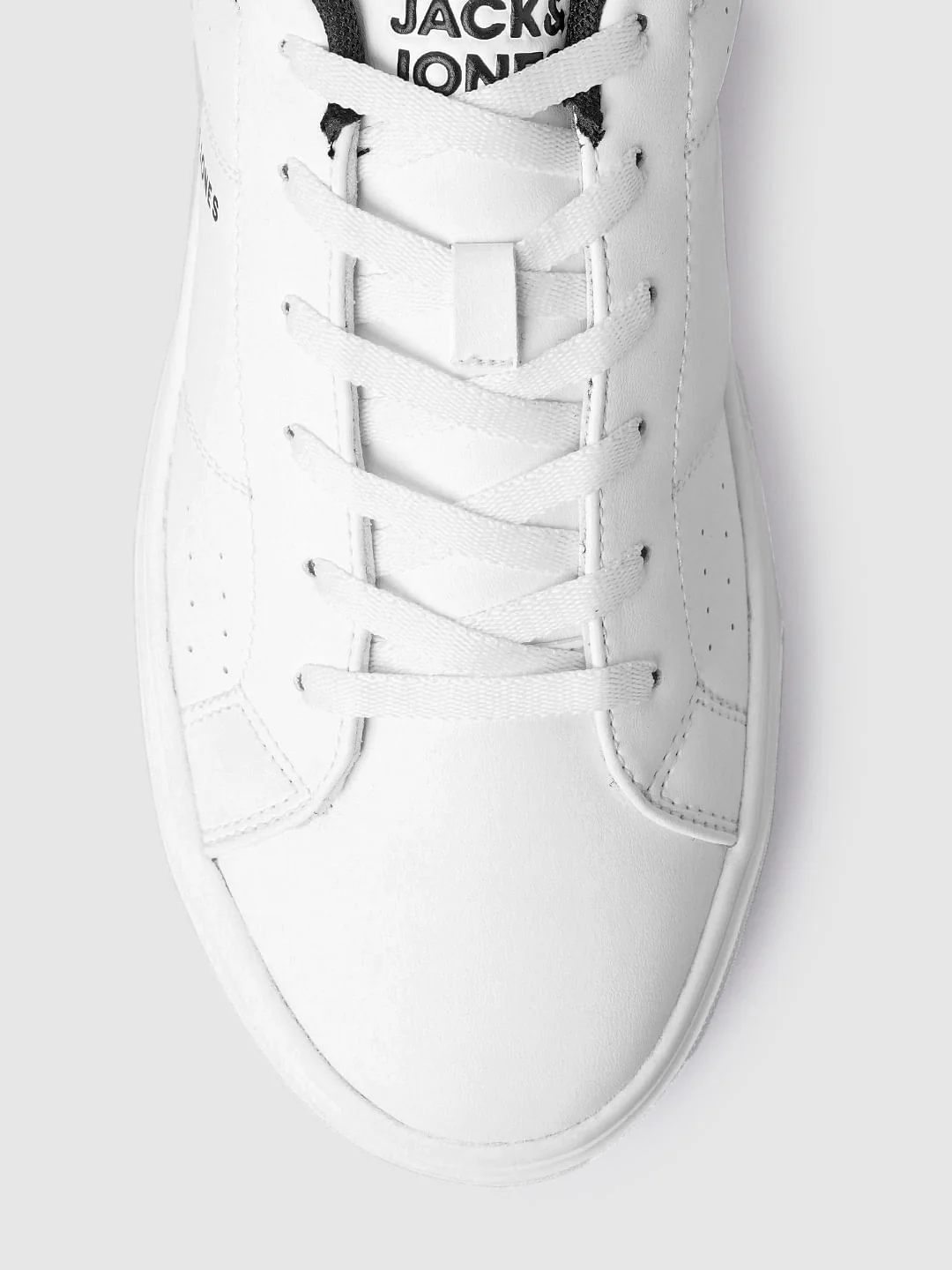 White Colourblocked Casual Sneakers - Image 7