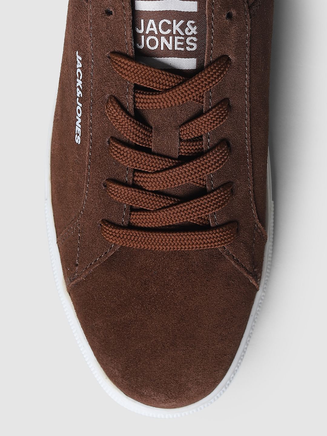 Brown Logo Detail Sneakers - Image 7