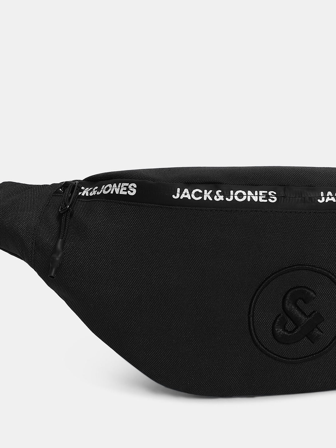 Black Logo Print Bumbag - Image 4