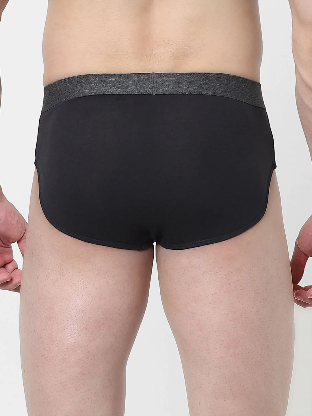 Black Logo Print Briefs - Image 3
