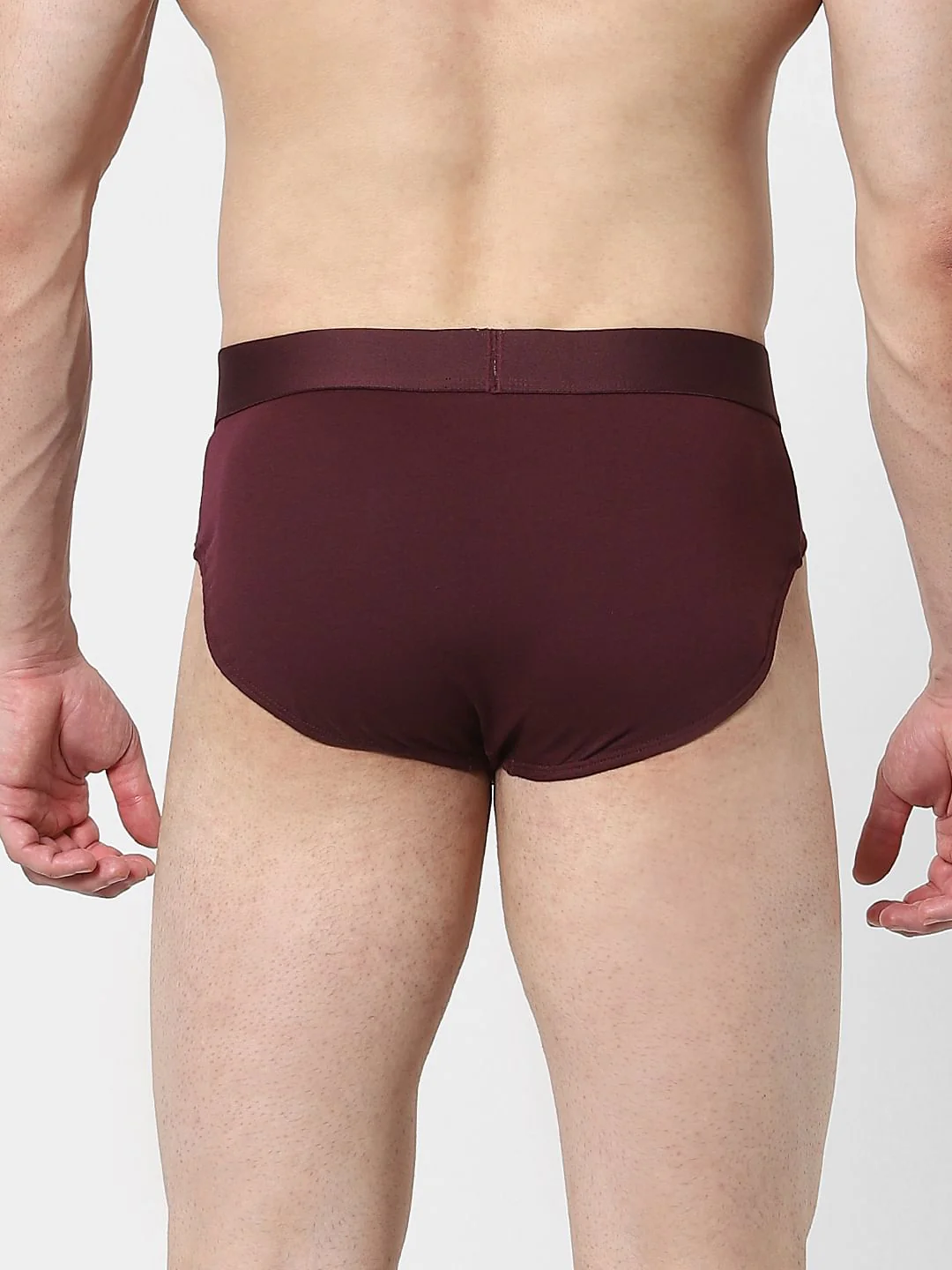 Pack Of 2 Black & Maroon Briefs - Image 3