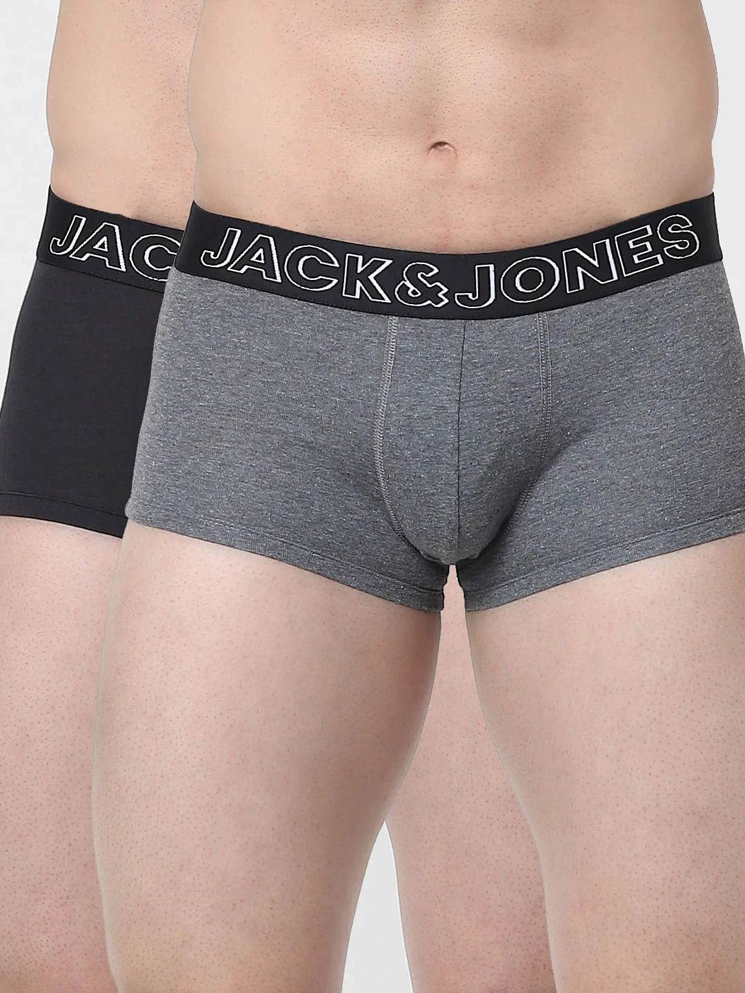 Pack Of 2 Grey & Black Trunks