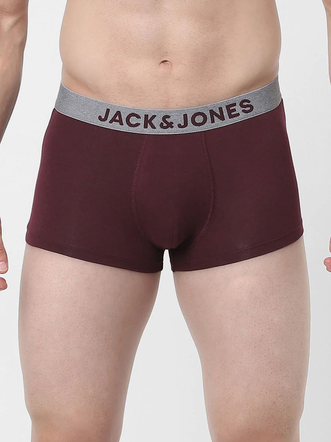 Maroon Logo Print Trunks