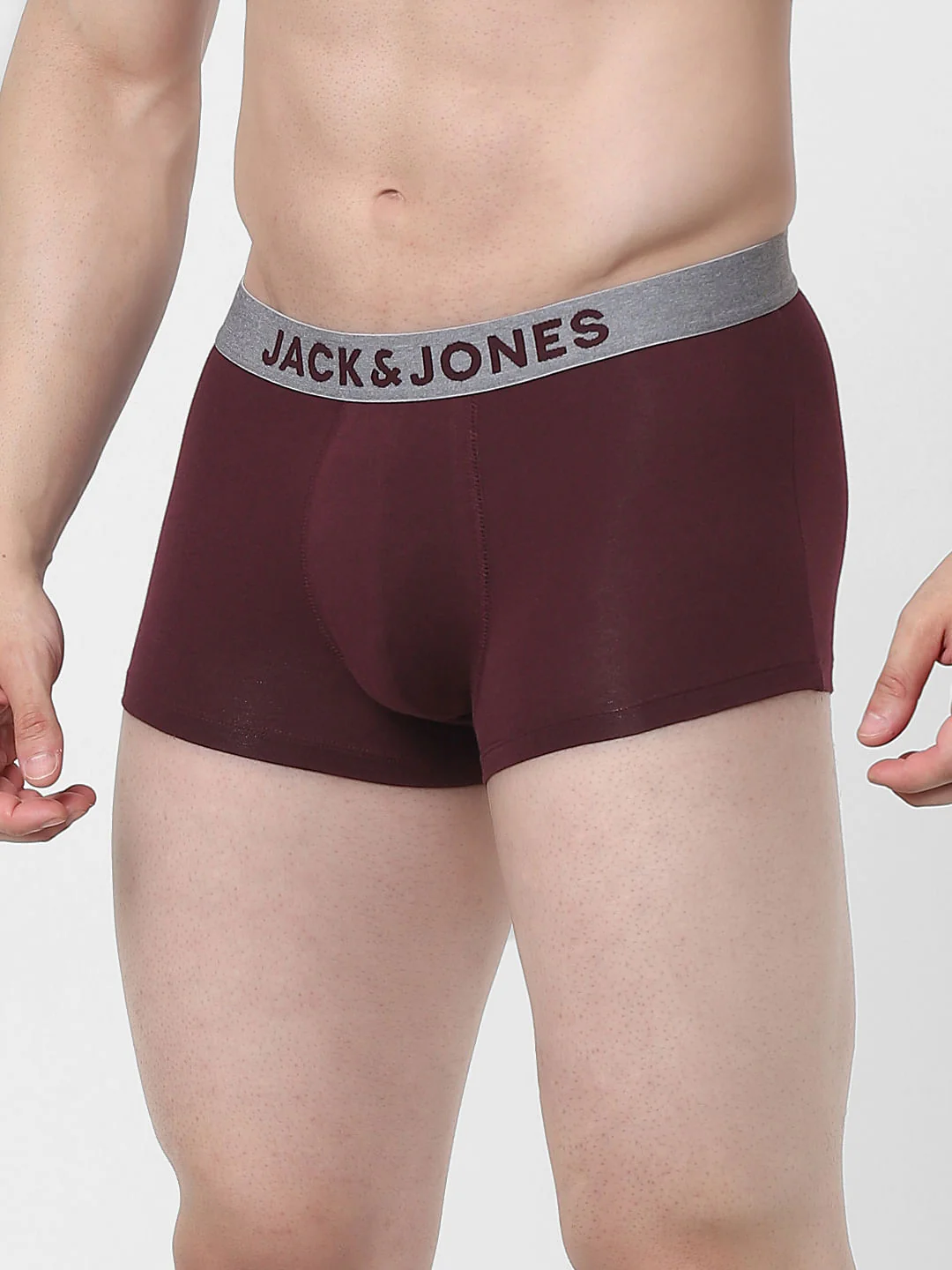 Maroon Logo Print Trunks - Image 2