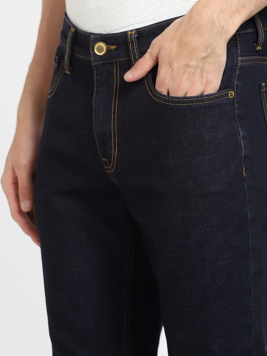 Dark Blue Low Rise Glenn Slim Fit Jeans - Image 5