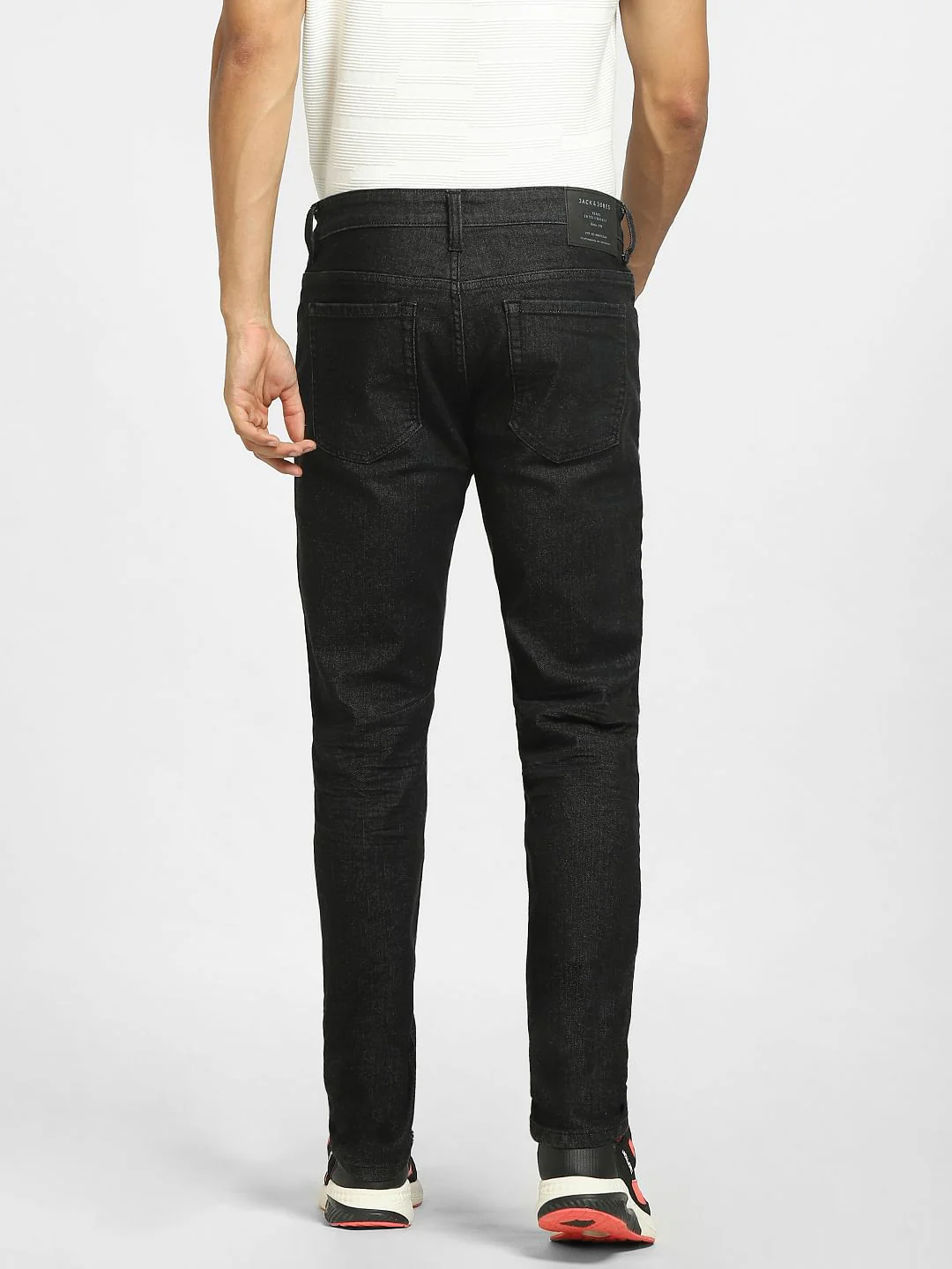 Black Low Rise Glenn Slim Jeans - Image 4