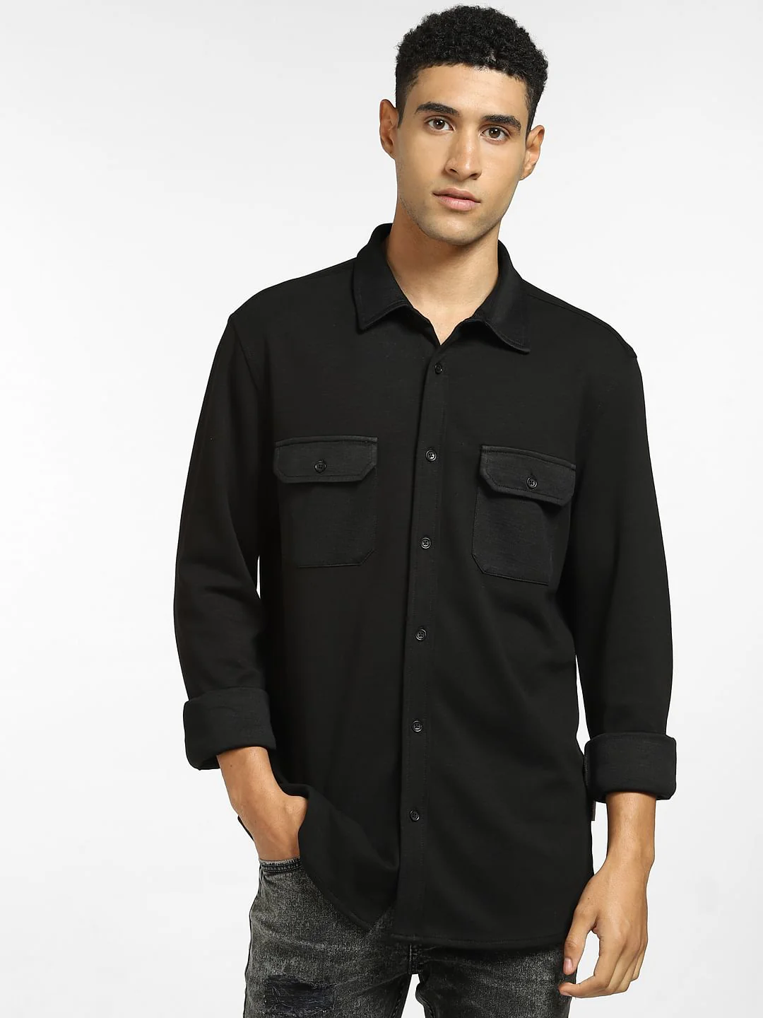 Black Full Sleeves Shirt - Image 2