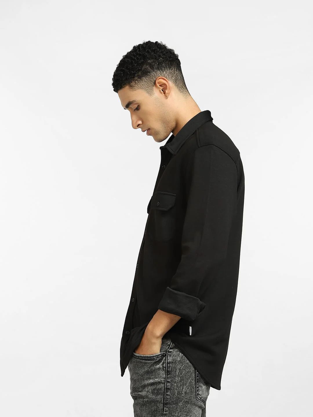 Black Full Sleeves Shirt - Image 3