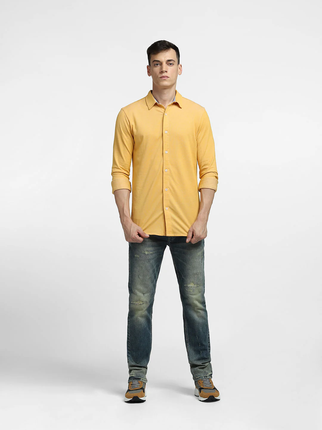 Yellow Full Sleeves Shirt - Image 6