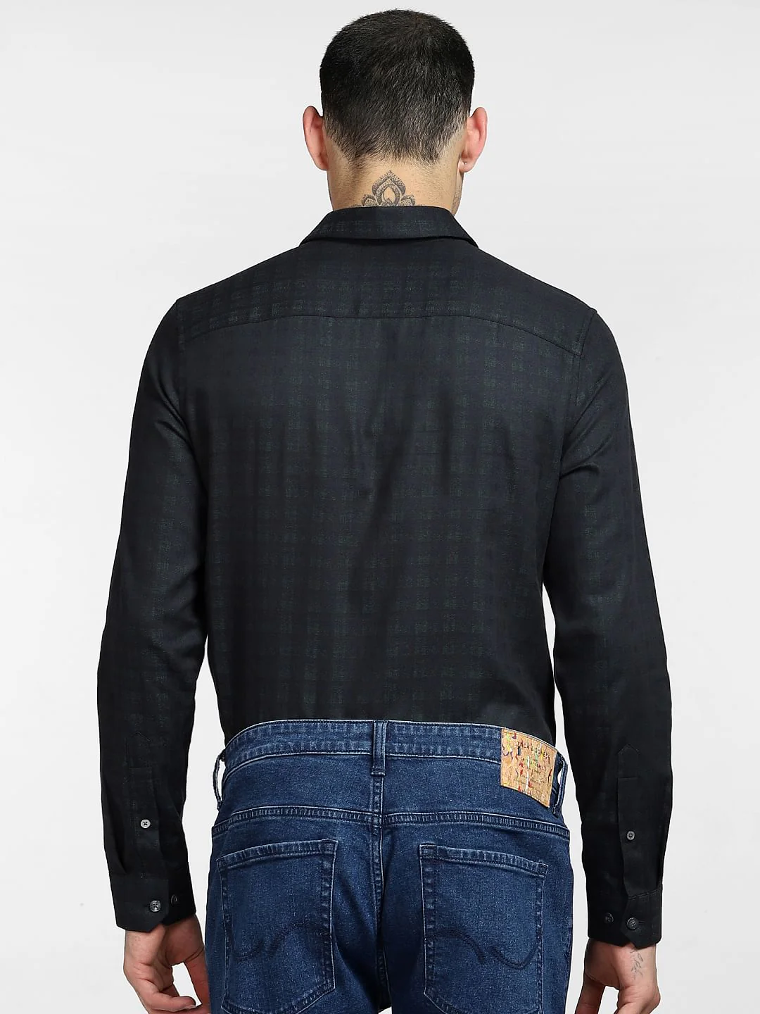 Green Check Full Sleeves Shirt - Image 4