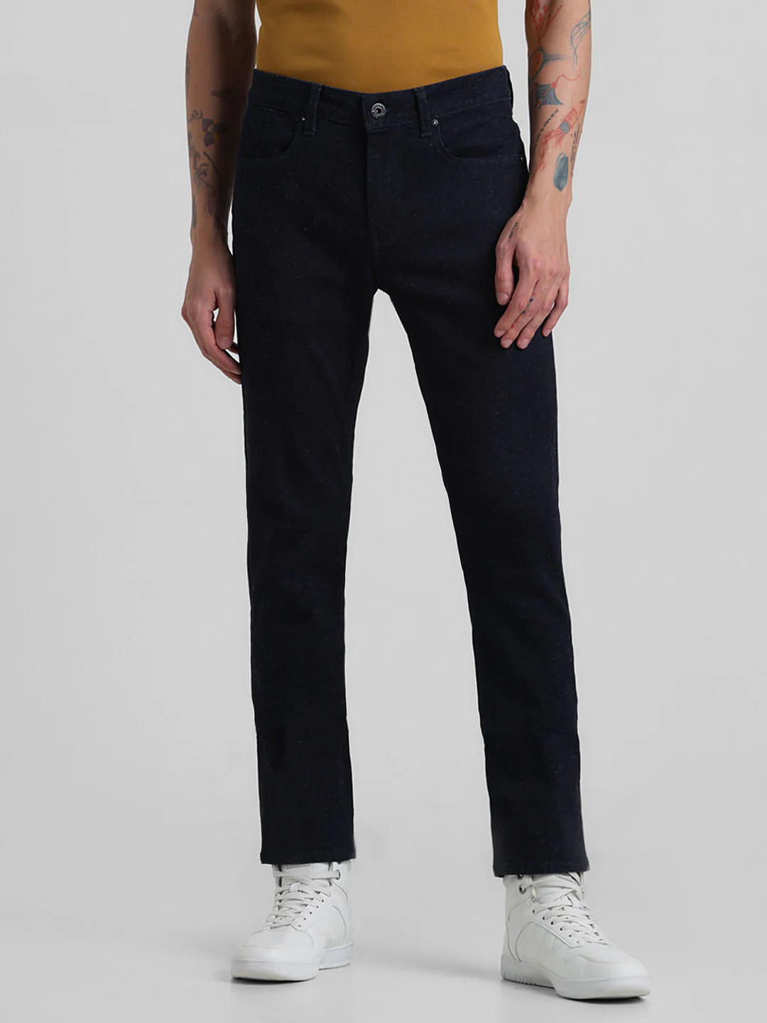 Dark Blue Low Rise Glenn Slim Fit Jeans