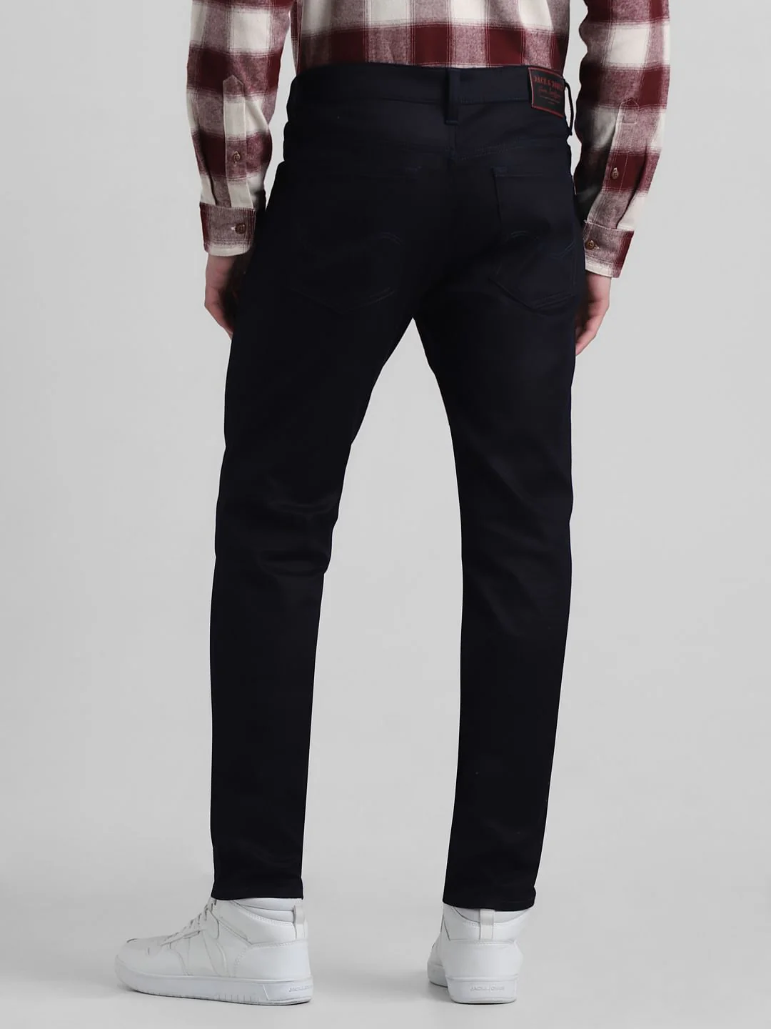 Dark Blue Low Rise Glenn Slim Fit Jeans - Image 3