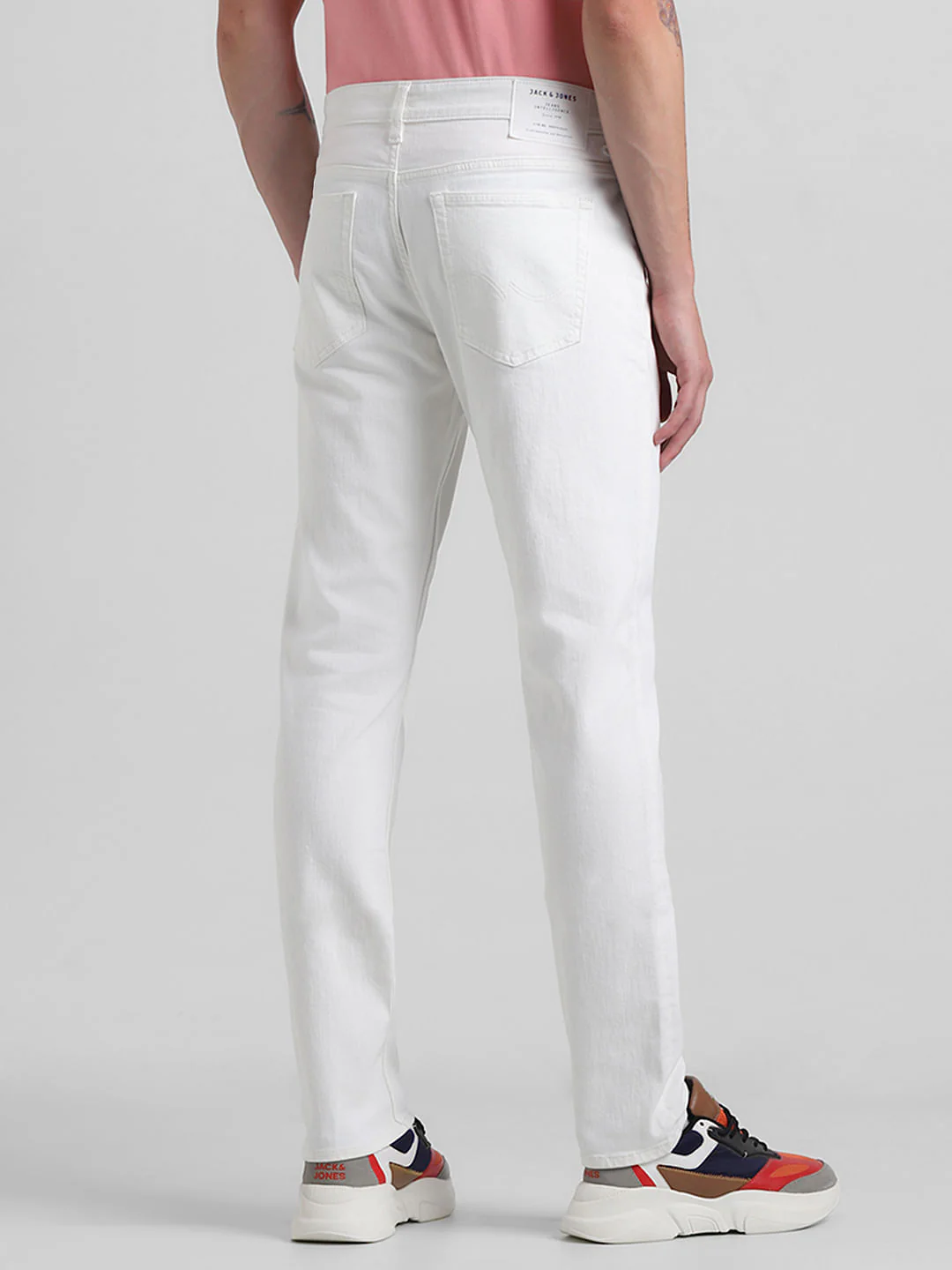 White Low Rise Glenn Slim Fit Jeans - Image 3