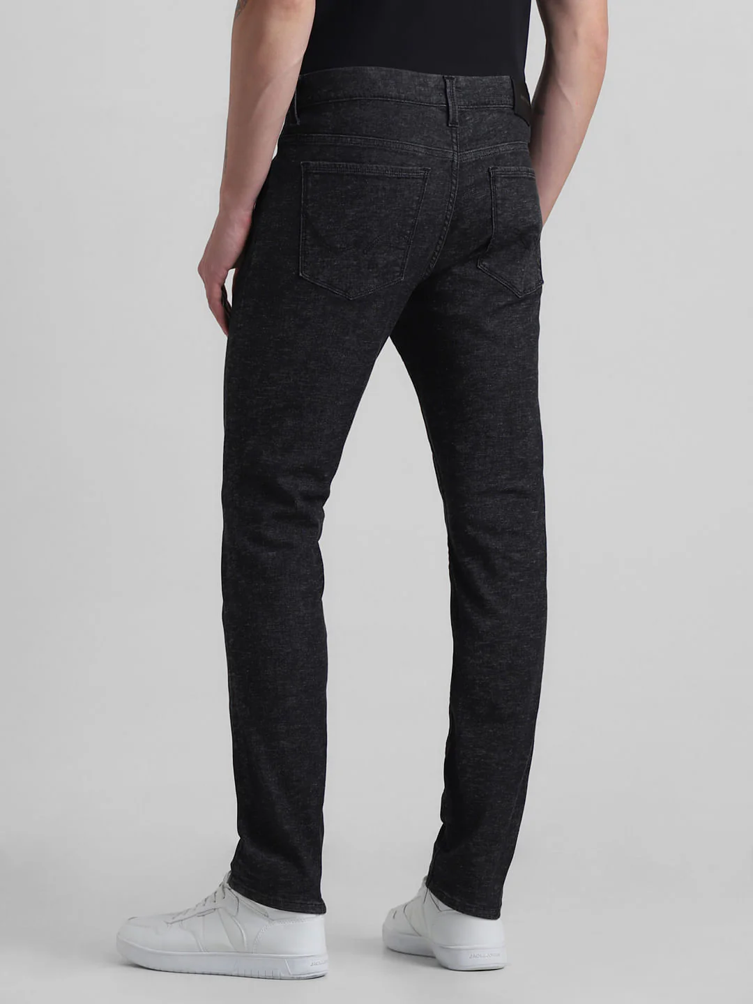Black Low Rise Glenn Slim Fit Jeans - Image 3