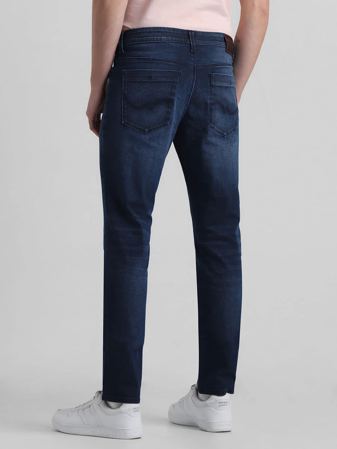Dark Blue Low Rise Glenn Slim Fit Jeans - Image 3