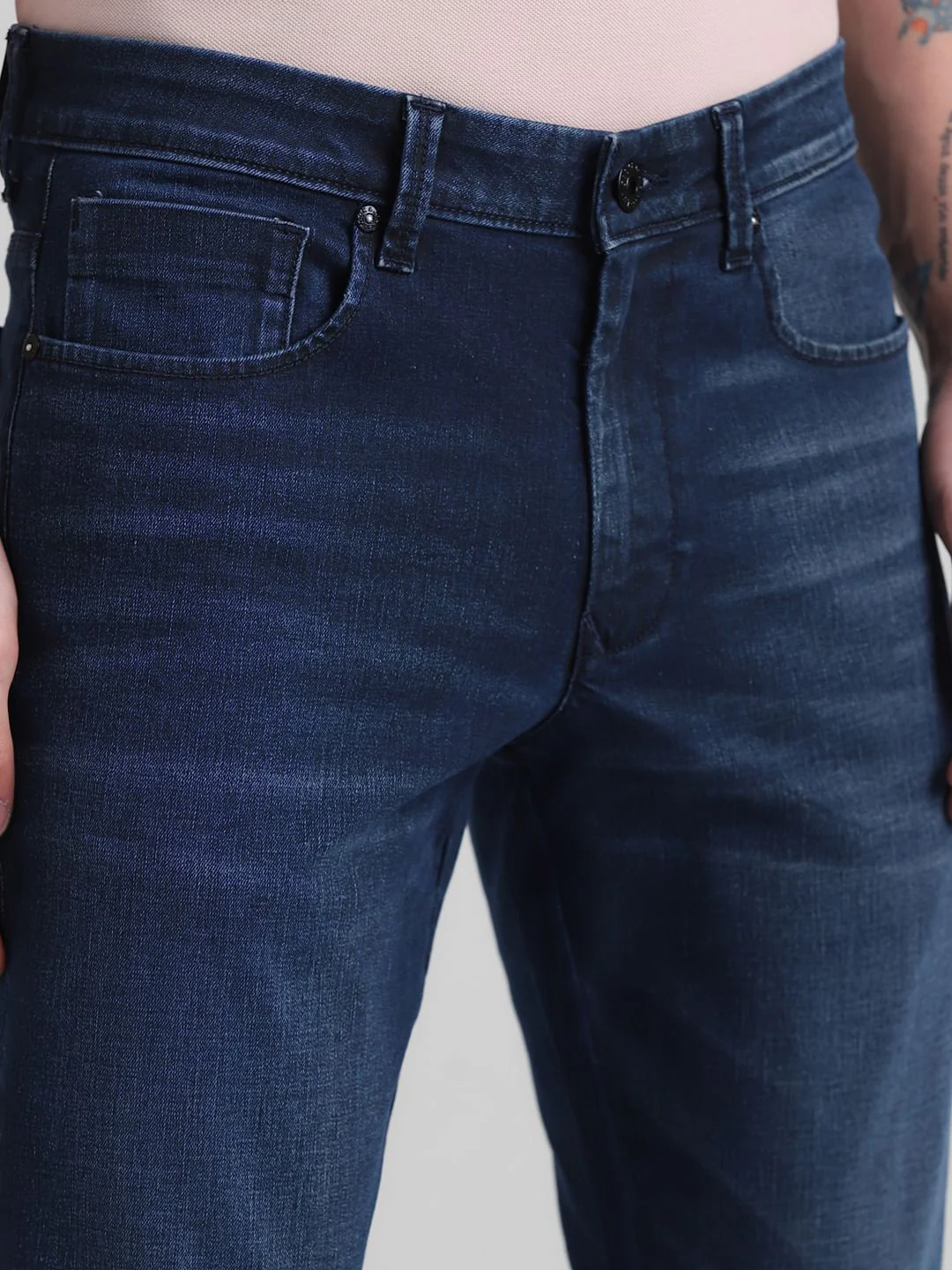 Dark Blue Low Rise Glenn Slim Fit Jeans - Image 4