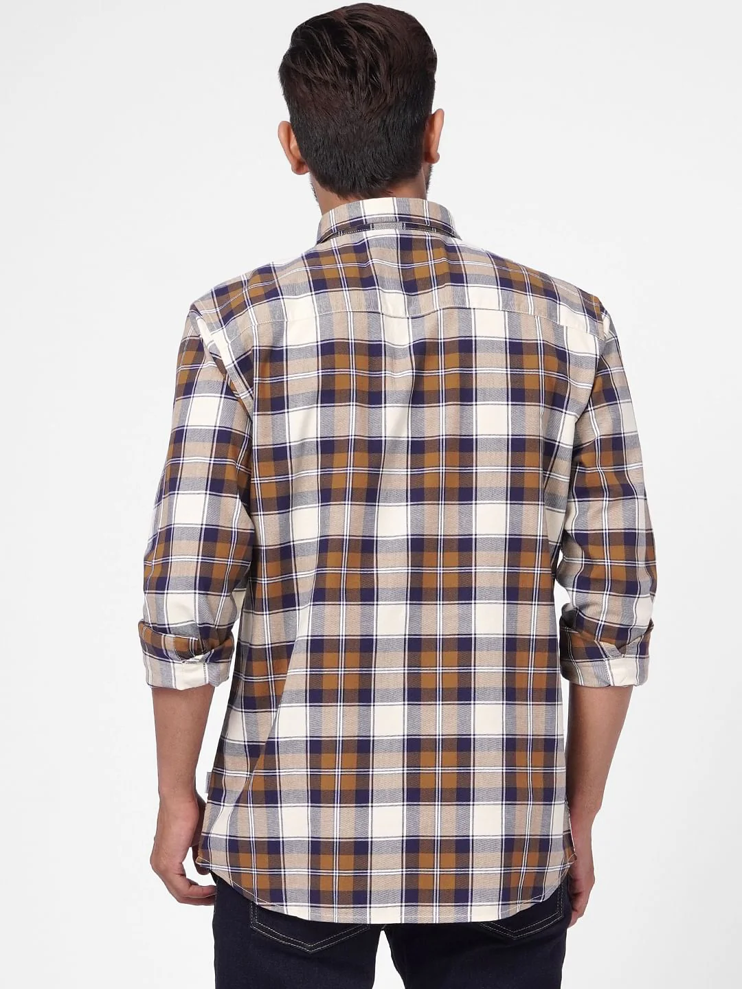 Rust Check Full Sleeves Shirt - Image 4