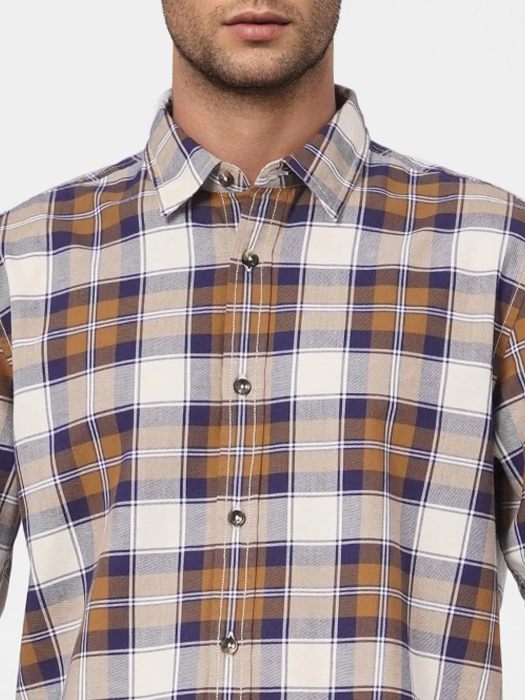 Rust Check Full Sleeves Shirt - Image 6