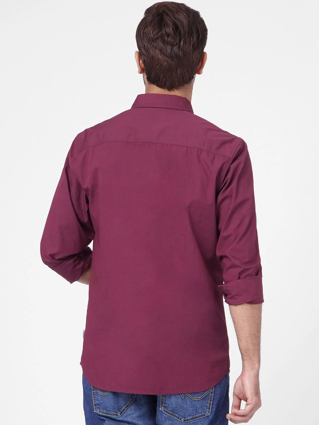 Maroon Full Sleeves Shirt - Image 4