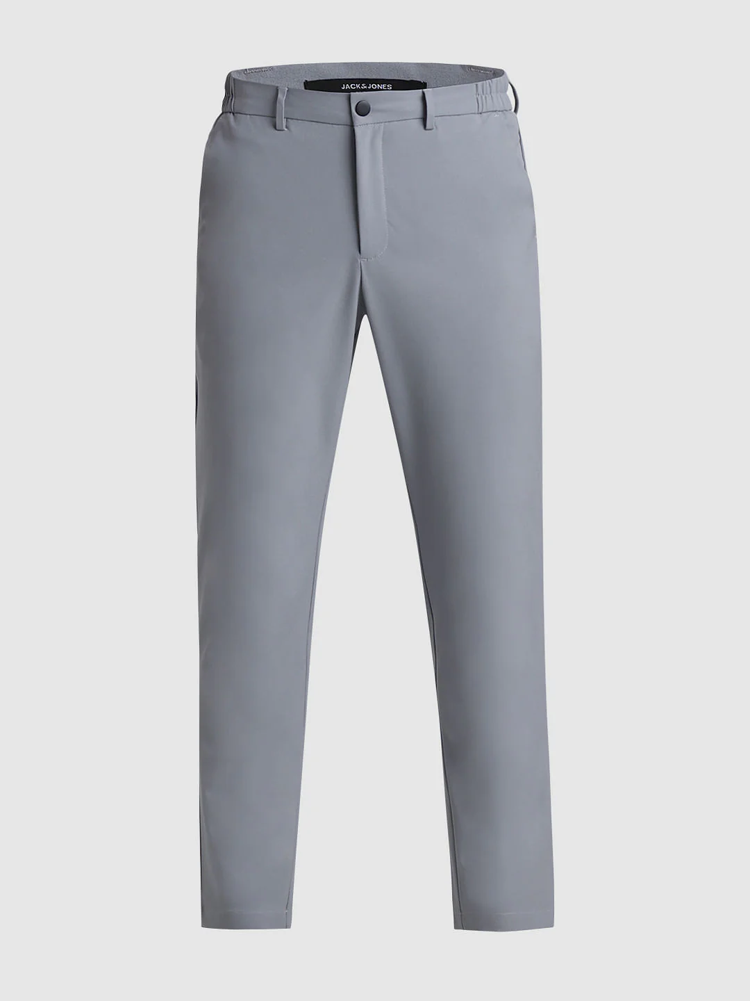 Grey Mid Rise Casual Pants - Image 7